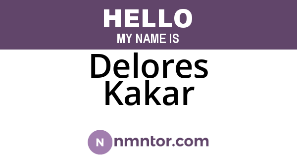 Delores Kakar