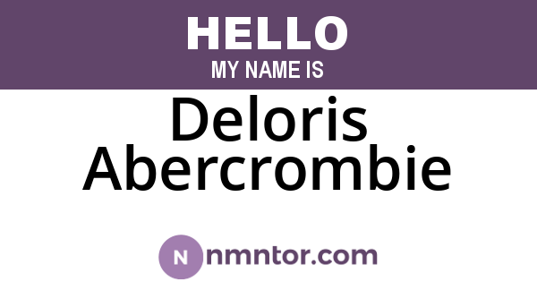 Deloris Abercrombie