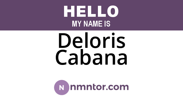 Deloris Cabana