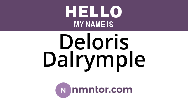 Deloris Dalrymple