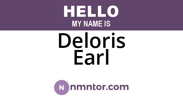 Deloris Earl