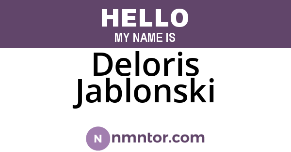 Deloris Jablonski