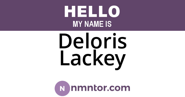 Deloris Lackey