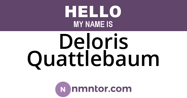Deloris Quattlebaum