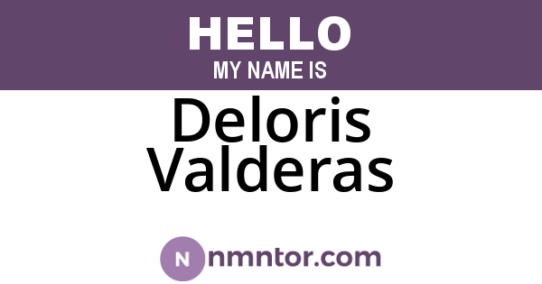 Deloris Valderas