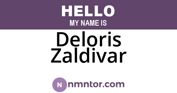 Deloris Zaldivar