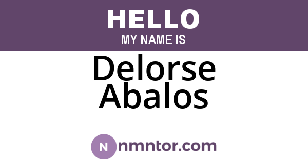 Delorse Abalos