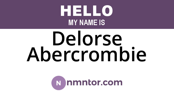 Delorse Abercrombie