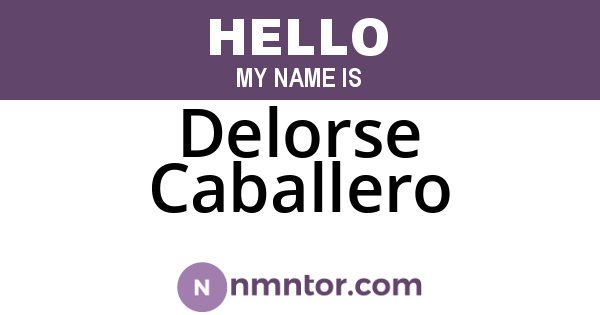 Delorse Caballero