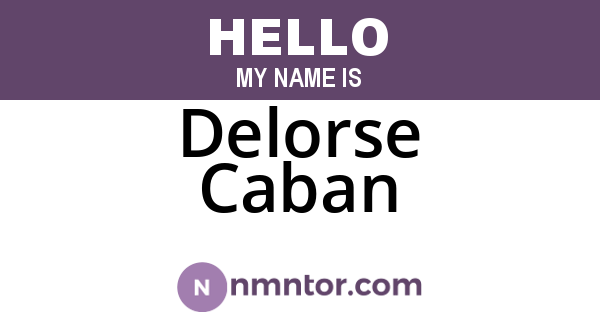 Delorse Caban