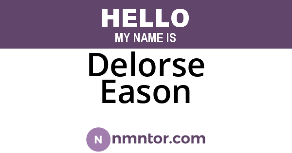 Delorse Eason