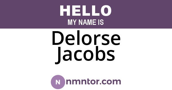 Delorse Jacobs