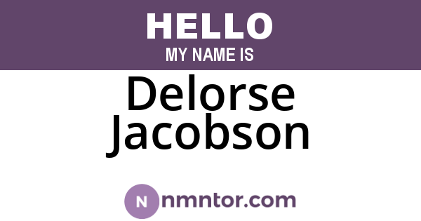 Delorse Jacobson