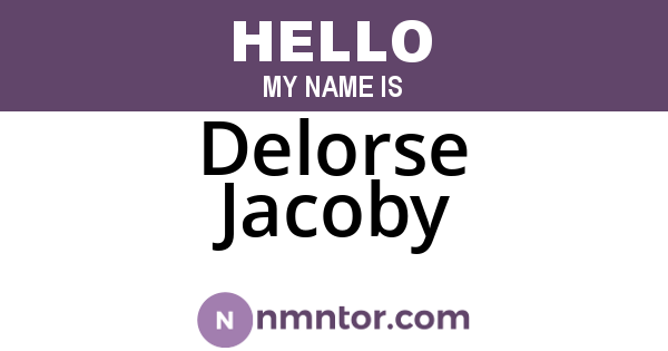 Delorse Jacoby