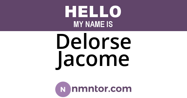 Delorse Jacome