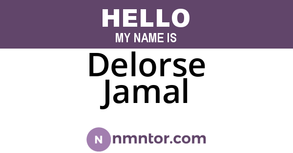 Delorse Jamal