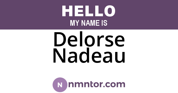 Delorse Nadeau
