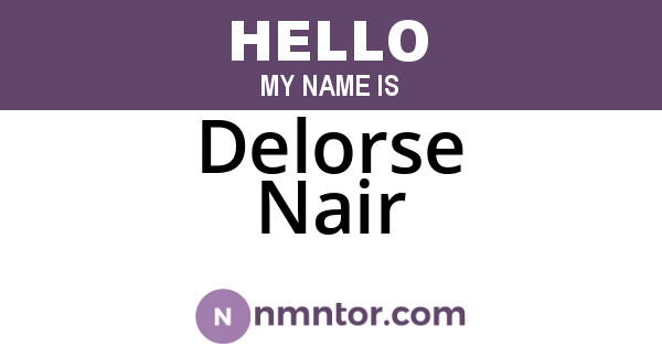 Delorse Nair