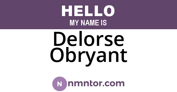 Delorse Obryant