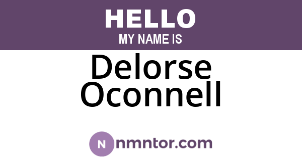 Delorse Oconnell