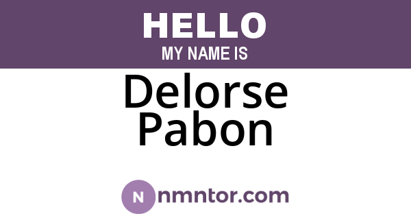 Delorse Pabon