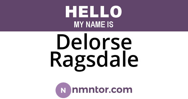 Delorse Ragsdale