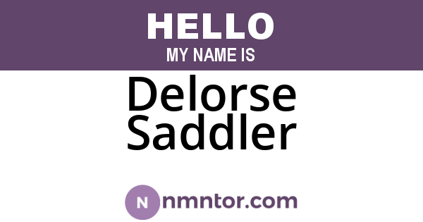 Delorse Saddler