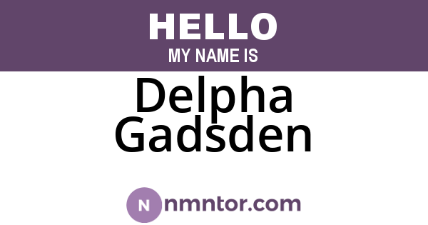 Delpha Gadsden