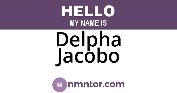 Delpha Jacobo