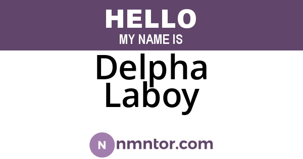 Delpha Laboy