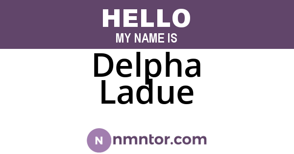 Delpha Ladue