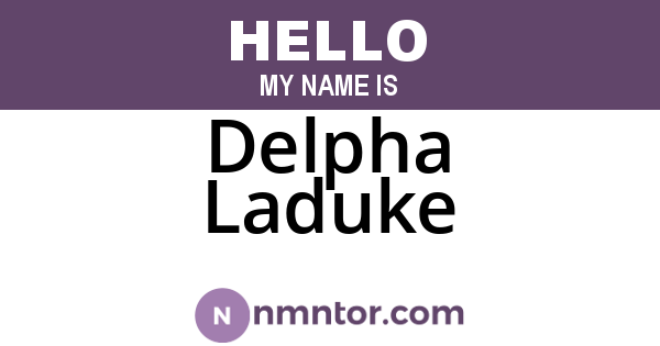 Delpha Laduke