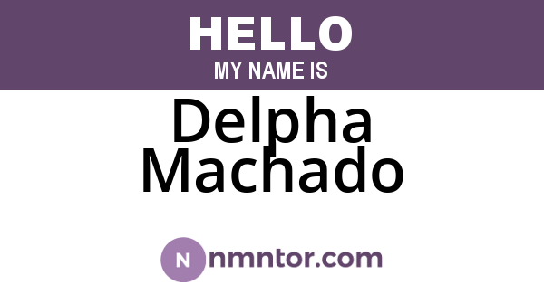 Delpha Machado
