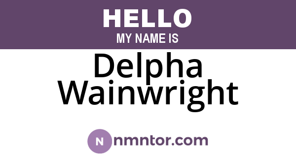 Delpha Wainwright