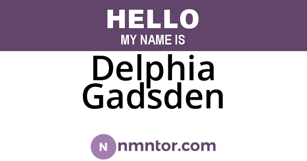 Delphia Gadsden