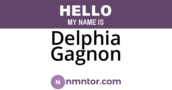 Delphia Gagnon