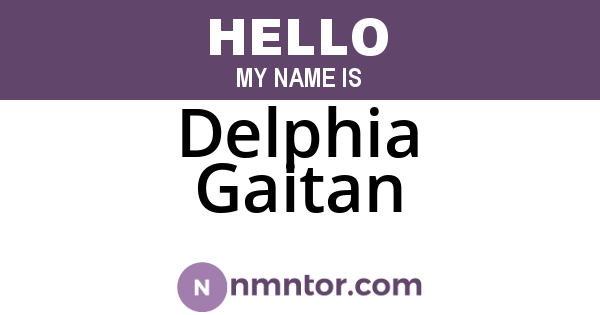 Delphia Gaitan