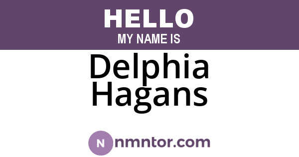 Delphia Hagans