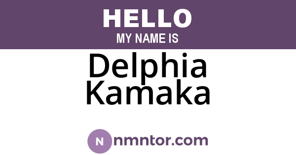 Delphia Kamaka
