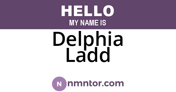 Delphia Ladd