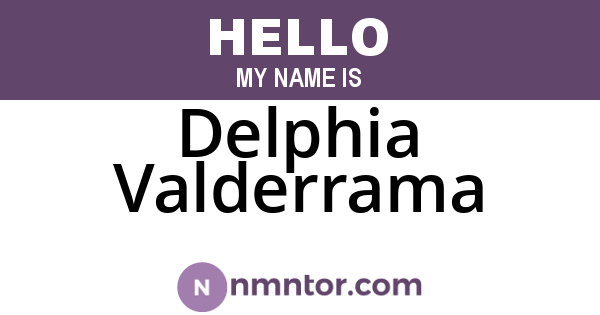 Delphia Valderrama
