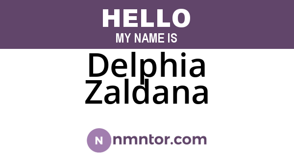 Delphia Zaldana