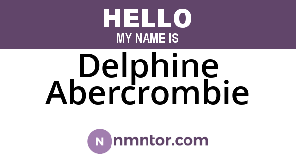 Delphine Abercrombie