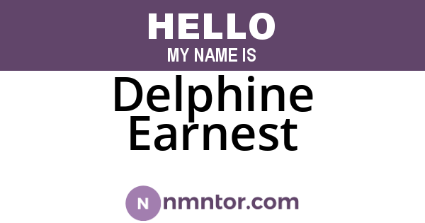 Delphine Earnest