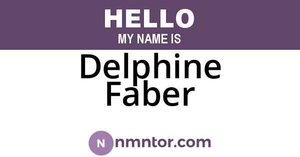 Delphine Faber