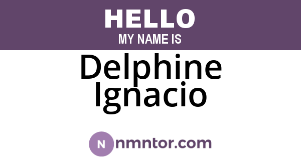 Delphine Ignacio