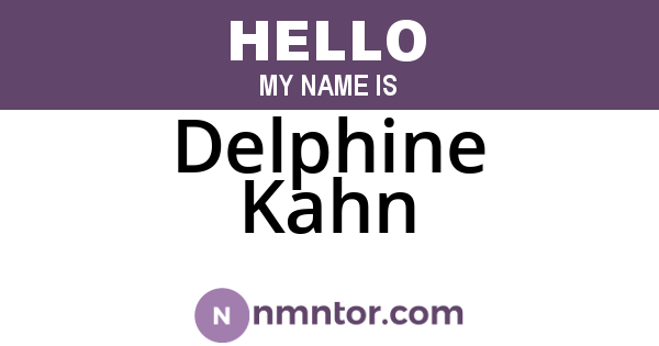 Delphine Kahn
