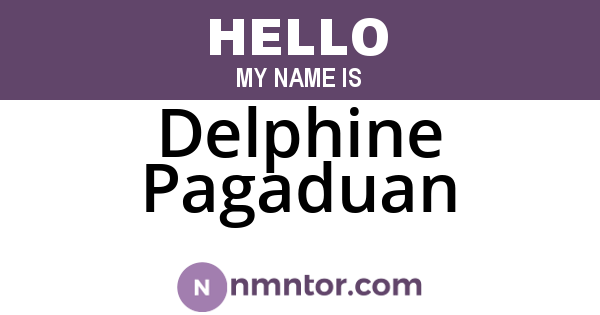 Delphine Pagaduan