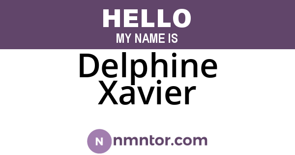 Delphine Xavier
