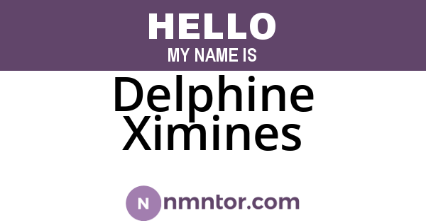 Delphine Ximines